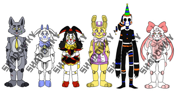 fnaf 6 sketches by officialspec -- Fur Affinity [dot] net