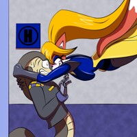 Commission - Omu and VV: A ship across time.