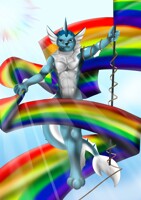 [PRIDE FLAG YCH] skunkman22