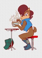 Beat it, I'm eating.