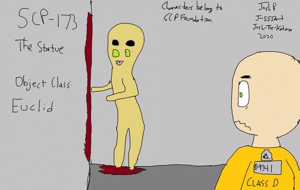 SCP 173 Peanut Statue Containment Cute Monster Breach