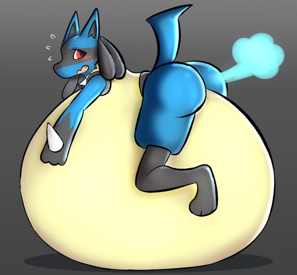 Bloat Lucario stage with fart by Lemington.