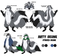 ArtySkunk Reference by SaintXD #RTREF