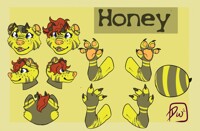 Honey Fursuit Reference Sheet