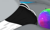 Trapped on the ball (macro dolphin)