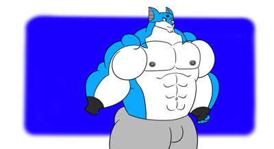 Buff Mr. Wolf by Andrew_Wolf -- Fur Affinity [dot] net