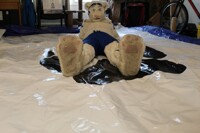 fursuit paws and an airbag