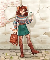 Off to class