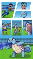 Using Water Gun -Comic Commission-