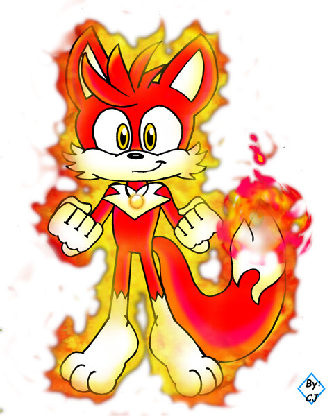 🇭🇰🔥Kingston the Angel of Fire🦊 on X: A picture of Super Sonic