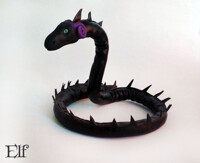 Dragon-snake with ram horns