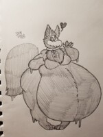 Bubble Belly Latex Wolf ~GIFT~