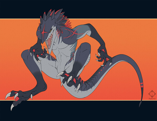 Alixiros the Deinonychus by Kalemendrax -- Fur Affinity [dot] net