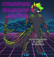 cyberpunk sharkdog adopt - closed