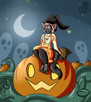 Pumpkin Cat (Art Fight)