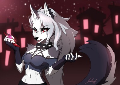 Helluva Boss - Loona (commission) by Blurey097 -- Fur Affinity [dot] net