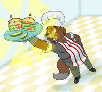 Commission: Tada! It's a sammich!