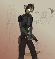 Cougar in bulletproof vest