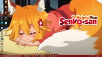 Helpful Fox SenkoSan - Sleeping Senko Desktop