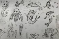 Sea Creatures (Cartoony)