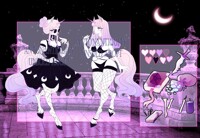 [Sold] Pastel Goth Unicorn Adopt!