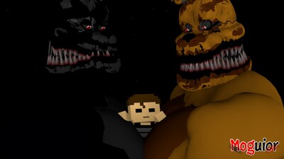 nightmare, nightmare fredbear and child by moguior -- Fur Affinity