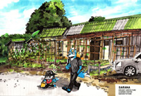 【Urban sketch】Learning center
