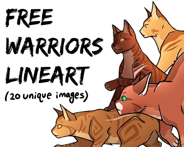 Free Warrior Cats Lineart By Lexissketches Fur Affinity Dot Net