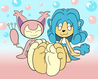 Skitty x Simipour footsies