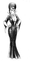 Sketch Commission: Jillvira, Mistress of the Dark