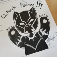 Lineart: Black Panther Thank you
