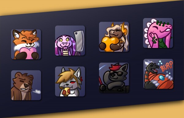 Twitch / Discord Emote Pack Among Us Blue 