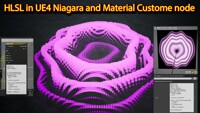 HLSL in UE4 Niagara & Material Custom node