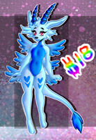 Pale Blue Magnadramon Adopt $18 ~OPEN~