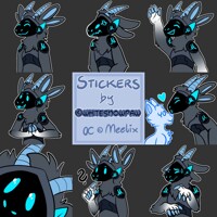 HQ DETAILED HALLOWEEN PROTOGEN ADOPT + 4 TELEGRAM STICKERS by AnalShop --  Fur Affinity [dot] net