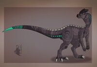 Alfa the dilophosaurus