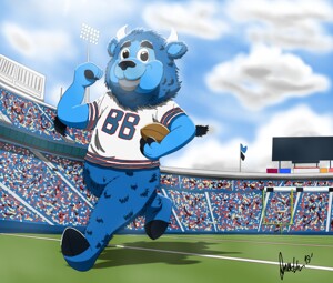 Fanart) Blooper (Atlanta Braves mascot) by BaxterKangaroo -- Fur Affinity  [dot] net