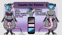 Sapphy the Possum