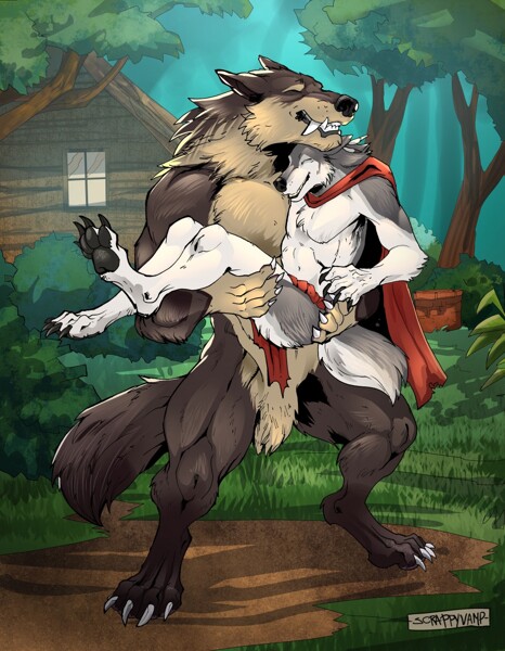Heart Hugger (Majestic Red Wolf) by CJfauxx-luvs-transformers -- Fur  Affinity [dot] net