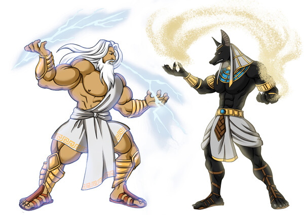 Anubis of Egypt vs Zeus of Greek vs Odin of Nord tribes who would