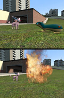 Espeon's hypnotized flame wheel