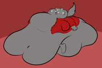 James the blobby grey wolf