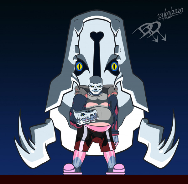 Undertale - Practicing Sans by RujiruBlkDragon -- Fur Affinity [dot] net