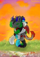 A cute hug with my boyfriend