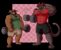 [Commissioned] Boyfriend Workouts