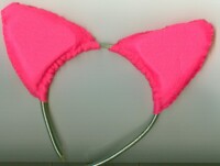 Pink cat ears!