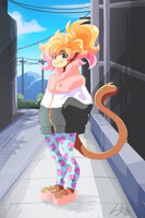 monkey paws in platform sandals