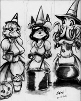 Drawlloween 2020 01: Seasoning of the Witch