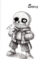 Inktober 4: Sans