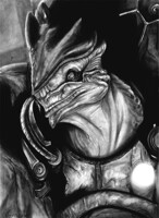 Wrex From Mass Effect 2020 pencil art